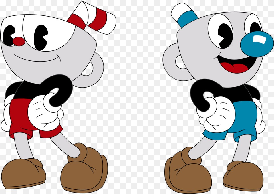 Cartoon Animated Clip Art Mugman And Cuphead Poster, Baby, Person Png Image