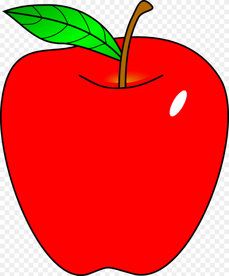 Cartoon Apple Apple Clipart, Food, Fruit, Plant, Produce Free Png