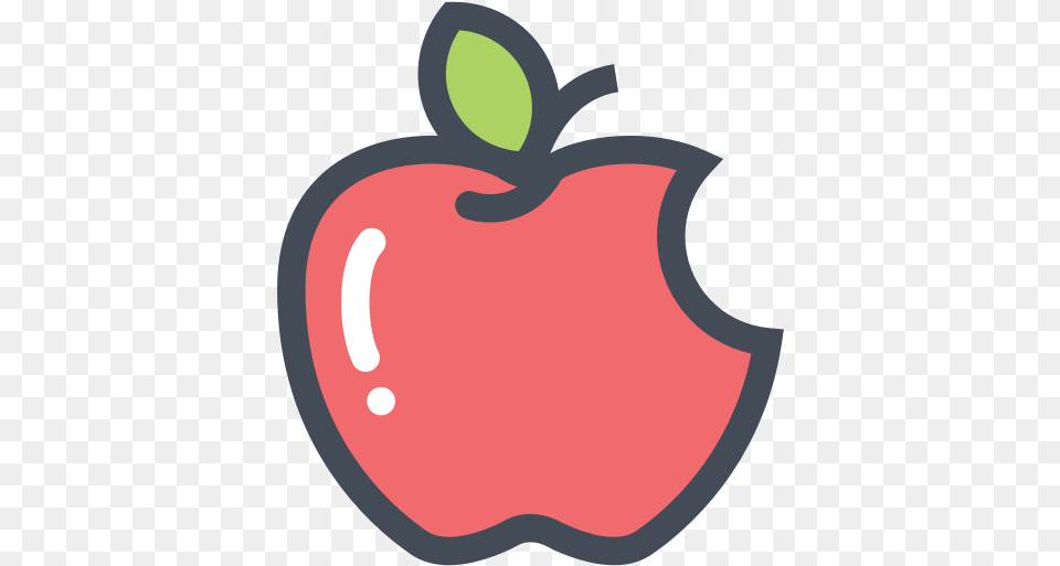 Cartoon Apple Picture Cartoon Apple With A Bite, Food, Fruit, Plant, Produce Png