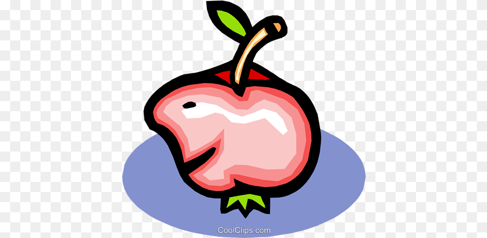 Cartoon Apple Royalty Vector Clip Art Illustration Clip Art, Food, Fruit, Plant, Produce Free Transparent Png