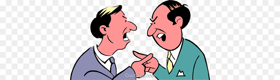 Cartoon Argument Royalty Vector Clip Art Illustration Disputes Gif, Adult, Male, Man, Person Free Transparent Png