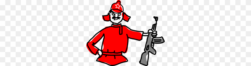 Cartoon Army General Clip Art, Firearm, Gun, Rifle, Weapon Free Png Download