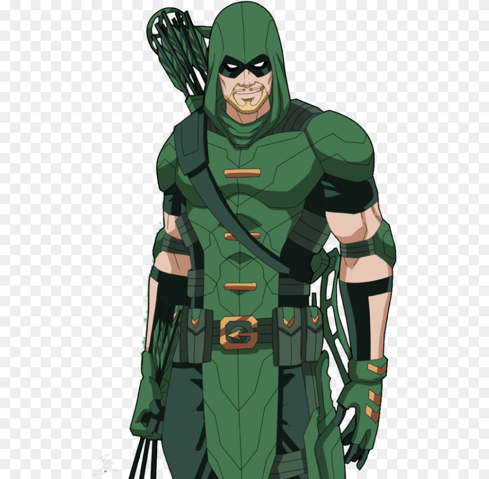 Cartoon Arrow Green Arrow Dc Oliver Queen Fan Green Arrow Fan Art, Clothing, Costume, Person, Adult Free Png