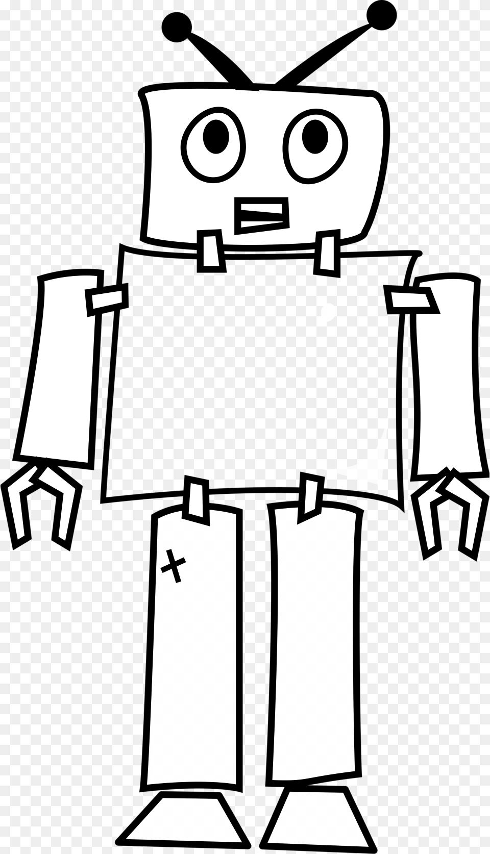 Cartoon At Getdrawings Com Free For Use Outline Picture Of Robot, Cross, Symbol Png Image