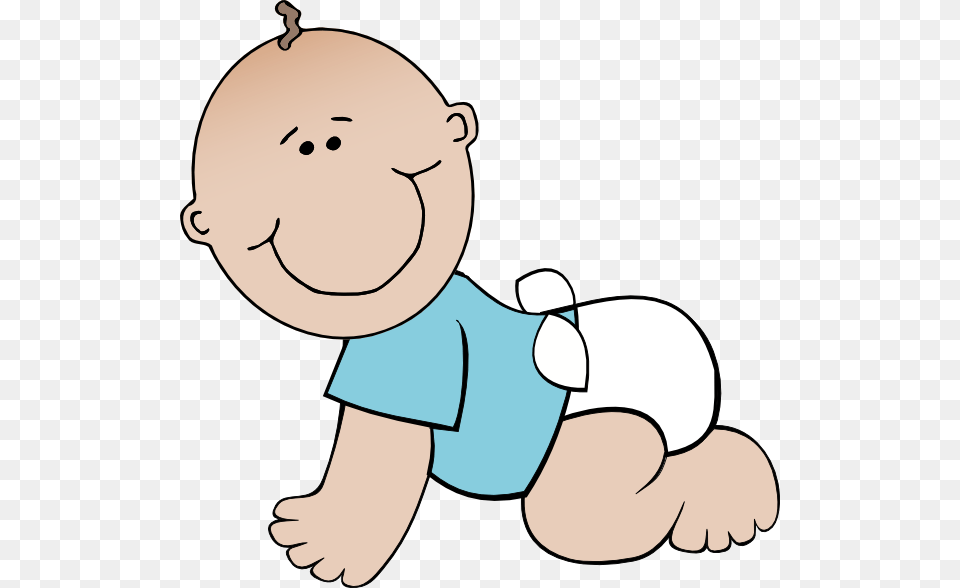Cartoon Baby Boy Baby Boy Crawling Clip Art, Person, Face, Head Png Image