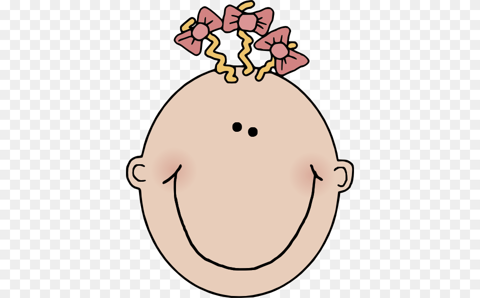 Cartoon Baby Girl Face Clip Art Free Png