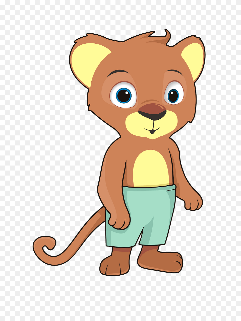 Cartoon Baby Lion Clipart, Animal, Mammal, Pig, Face Png