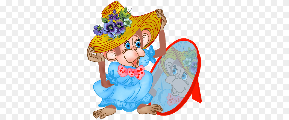 Cartoon Baby Monkey Funny Baby Monkey Pictures Cartoon Monkeys, Clothing, Hat, Person, Sun Hat Png