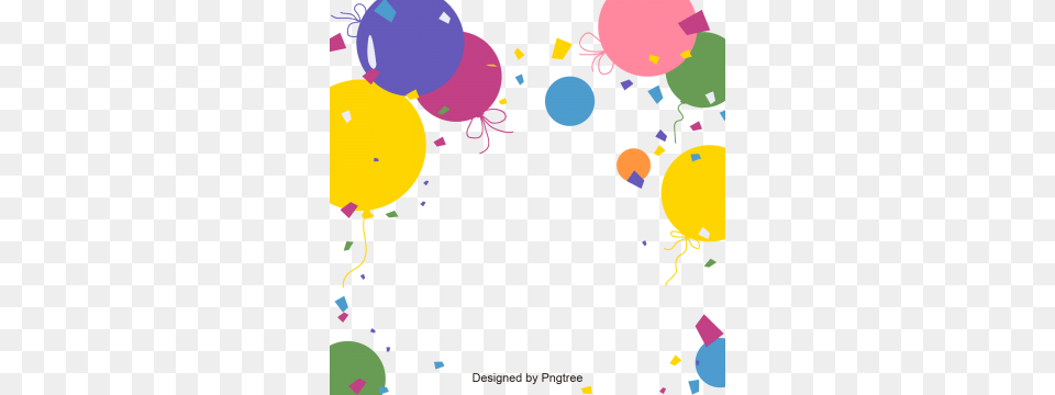 Cartoon Balloons Images Vectors And, Balloon, Paper, Confetti, Baby Png Image