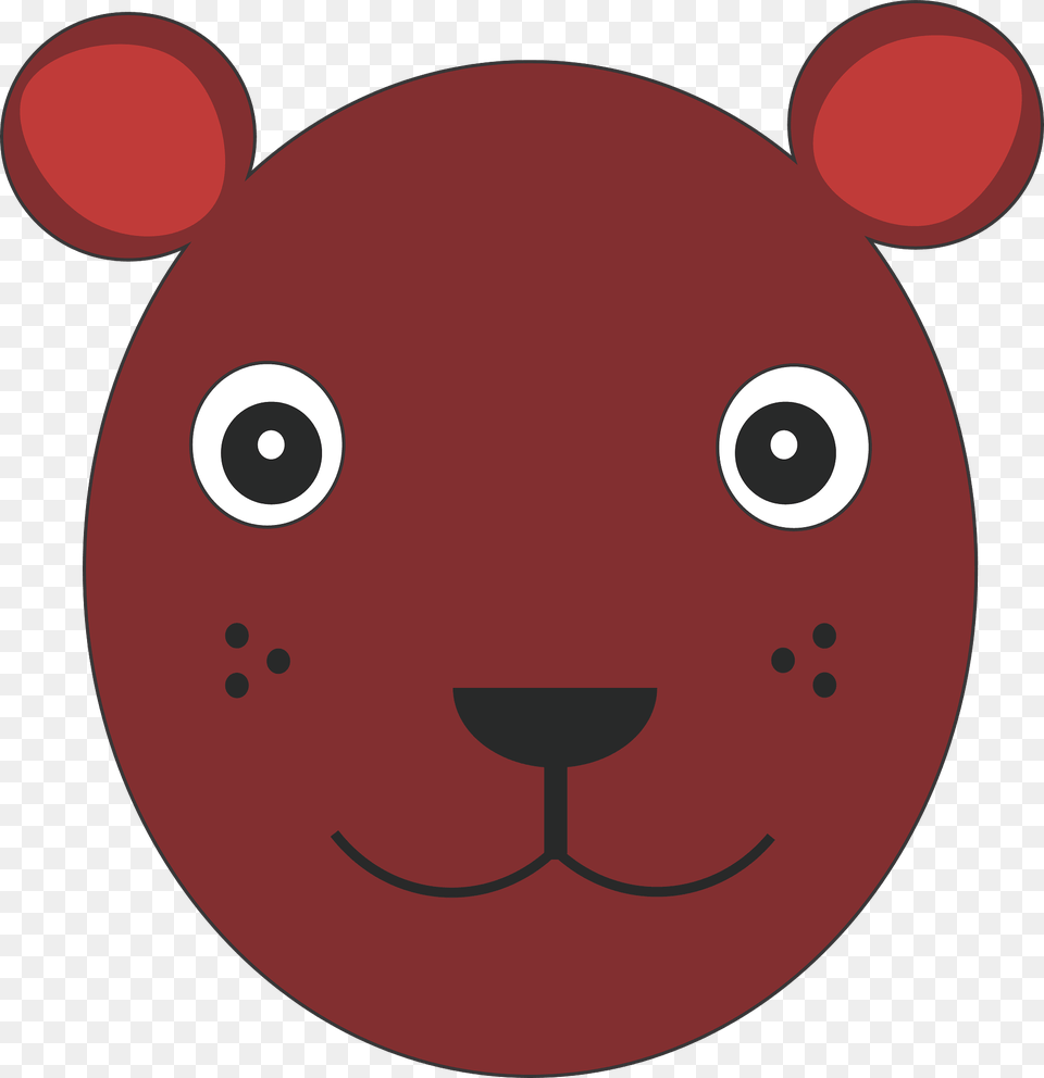 Cartoon Bear Face Clipart, Astronomy, Moon, Nature, Night Free Png Download