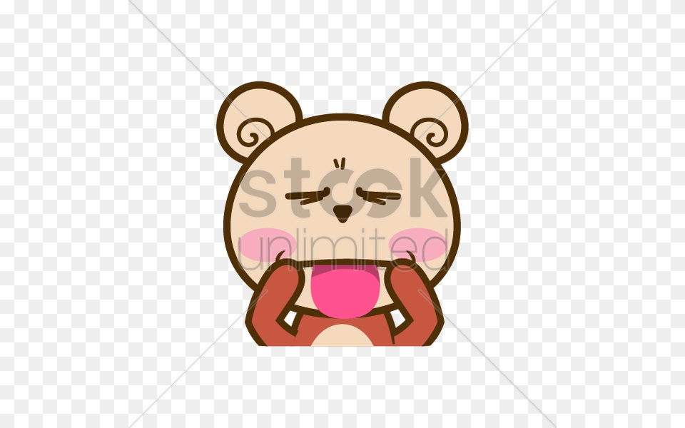 Cartoon Bear Making A Silly Face Vector Image Free Png Download