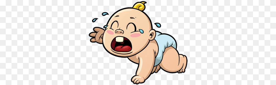 Cartoon Beb Llorando Baby Crying Cartoon, Crawling, Person Png Image