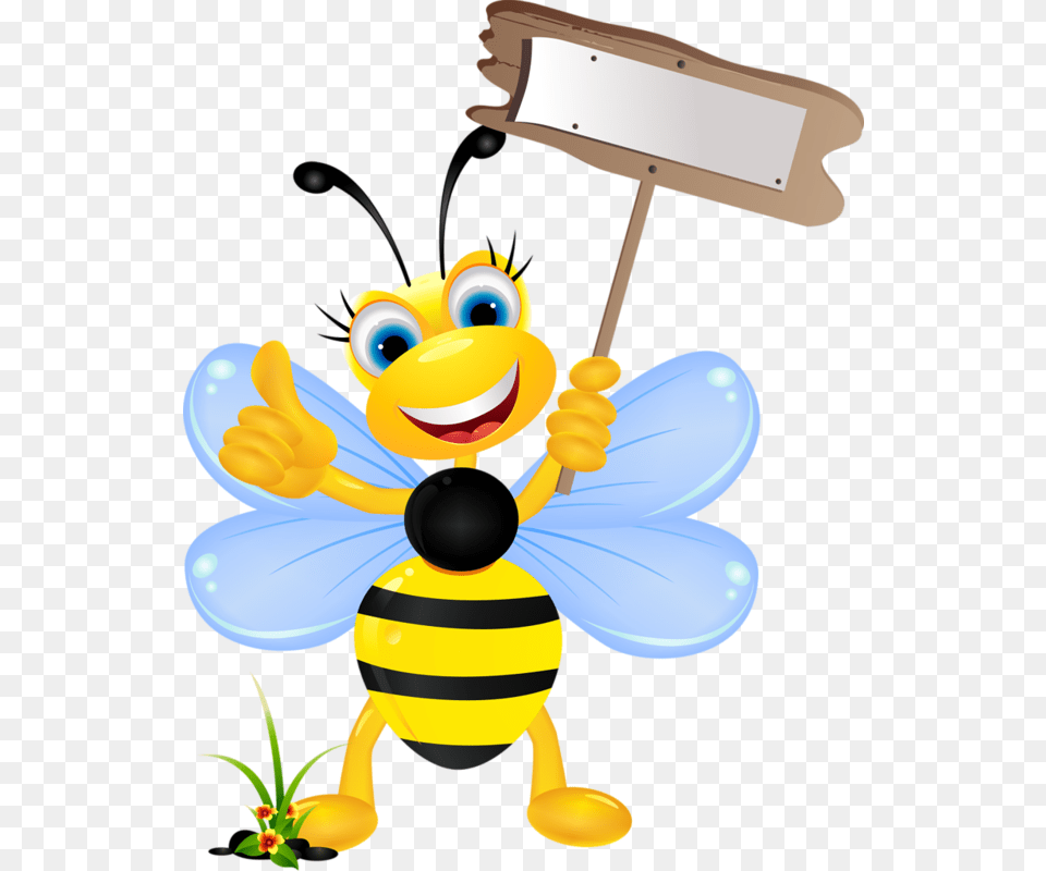 Cartoon Bee, Animal, Insect, Invertebrate, Wasp Free Png