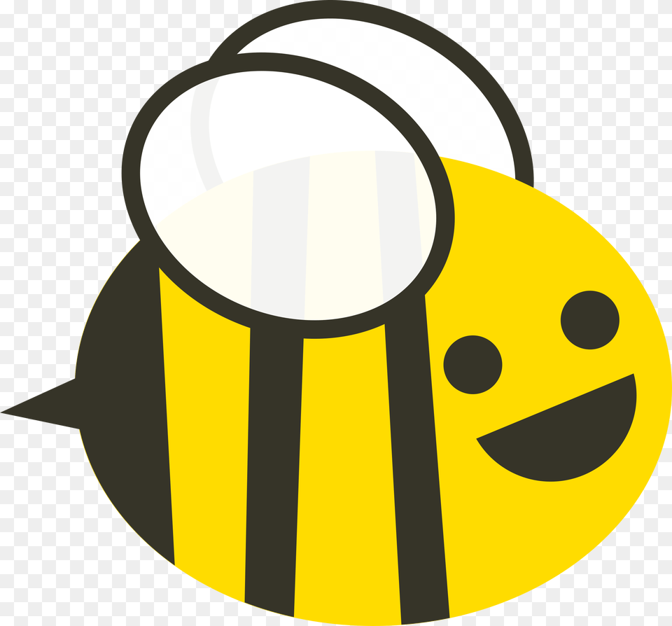 Cartoon Bee Vector Art Image, Magnifying Free Png