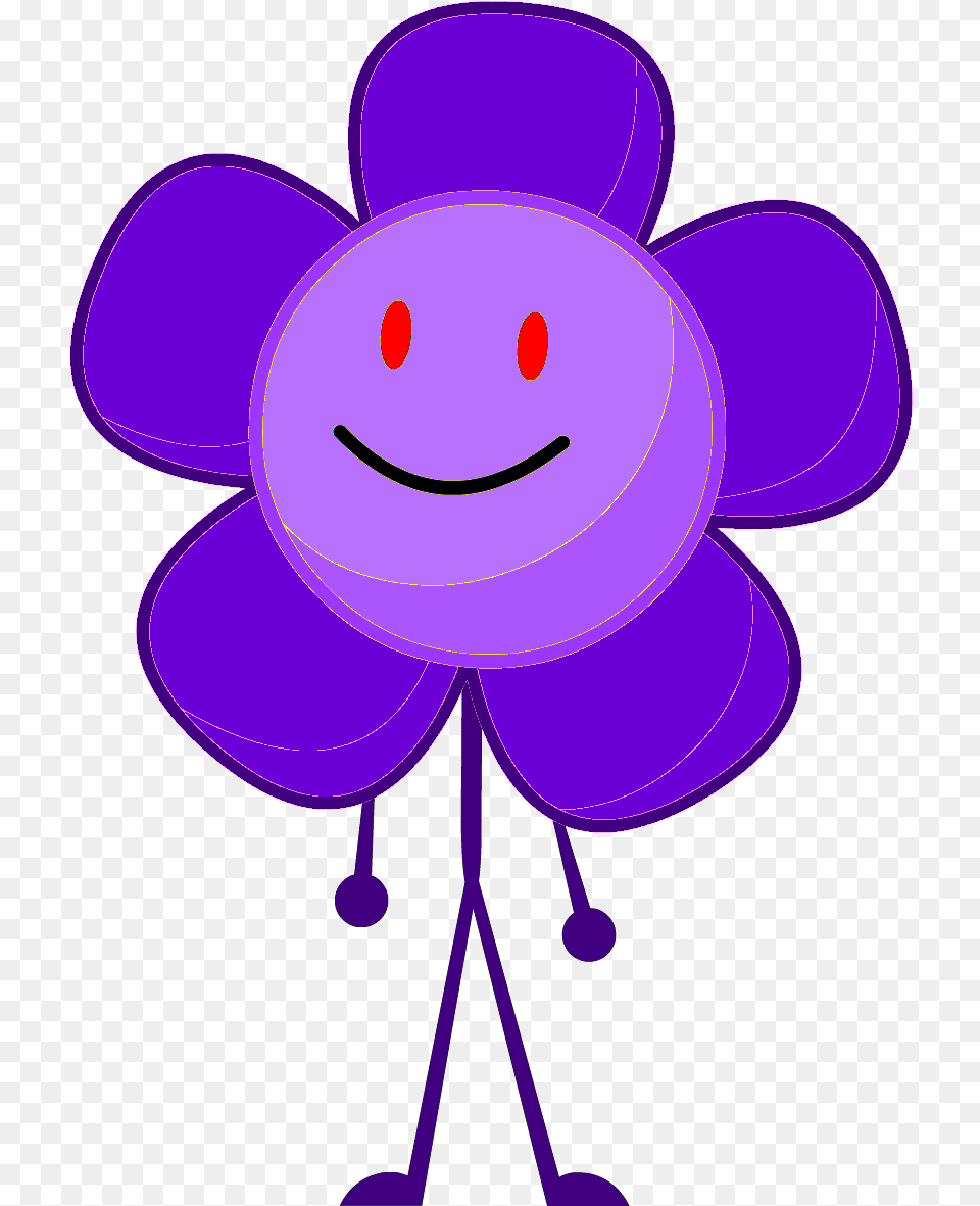 Cartoon Bfdi Characters Fan Made, Purple, Pattern, Applique Free Png