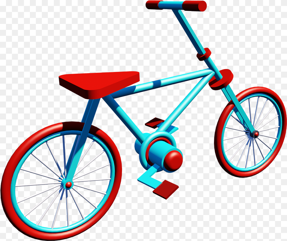 Cartoon Bicycle Poster Advertising Element, Bmx, Machine, Transportation, Vehicle Png