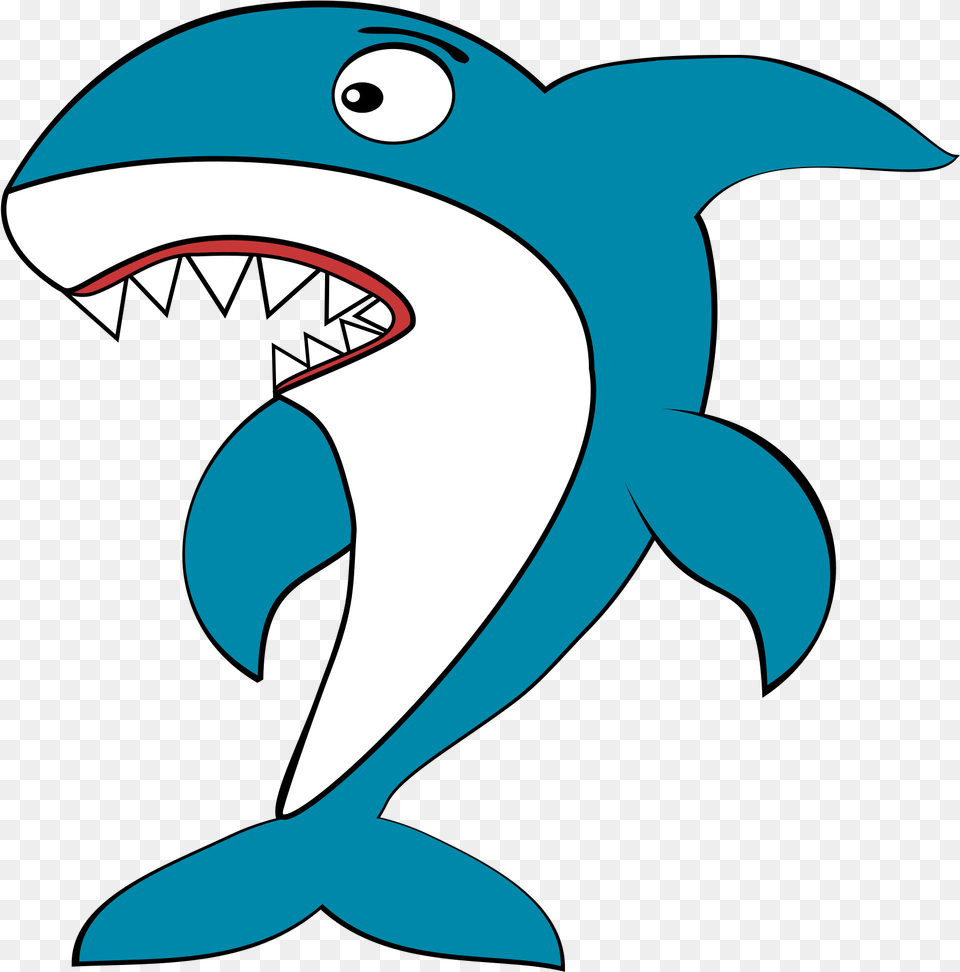 Cartoon Big Image Shark Clipart, Animal, Sea Life, Fish Free Png Download