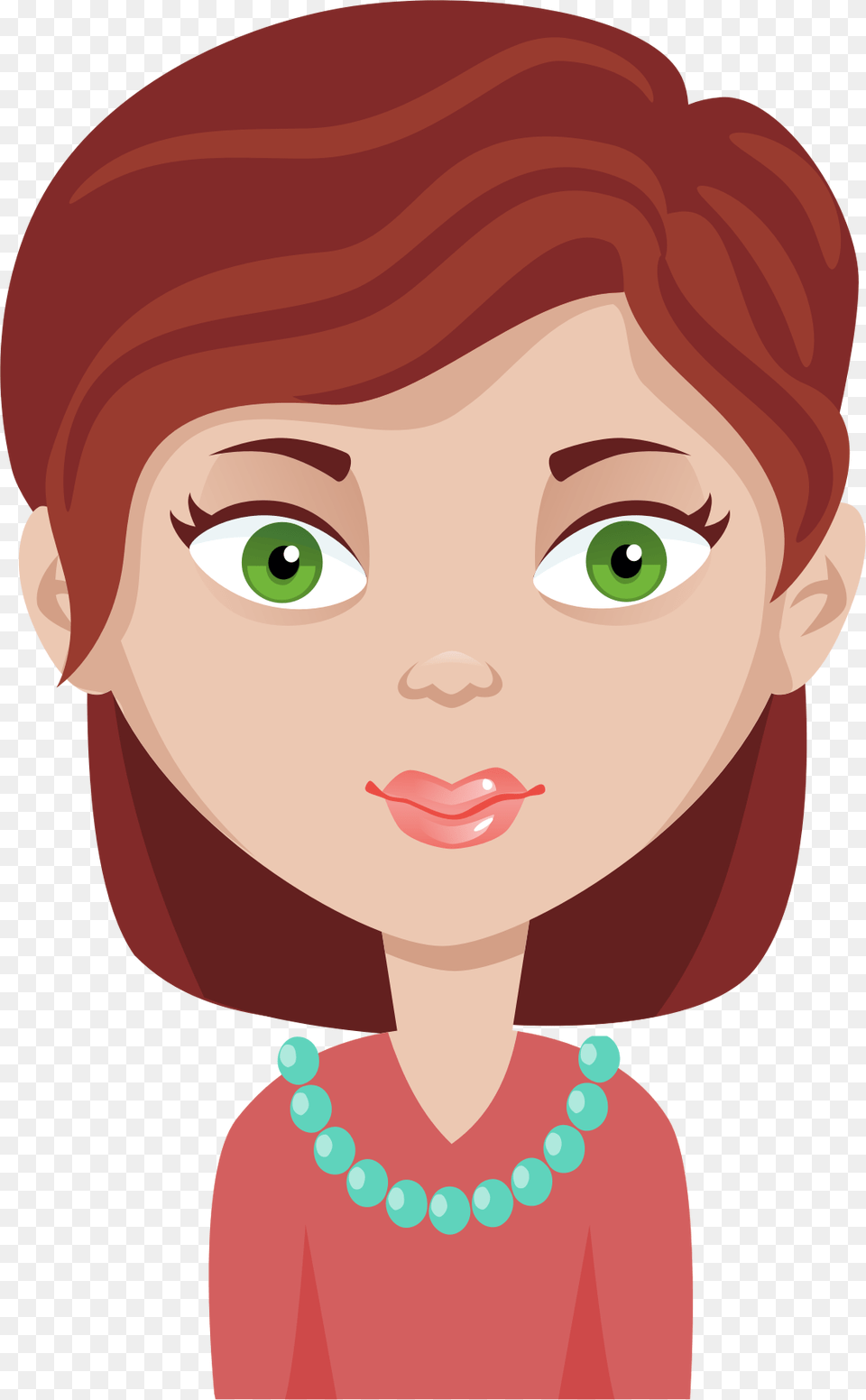 Cartoon Big Image Woman Cartoon, Accessories, Jewelry, Necklace, Baby Free Png