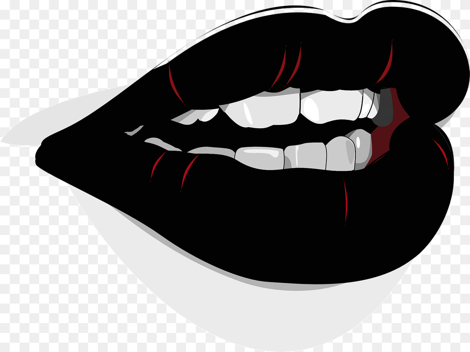 Cartoon Big Lips, Mouth, Teeth, Body Part, Person Free Transparent Png