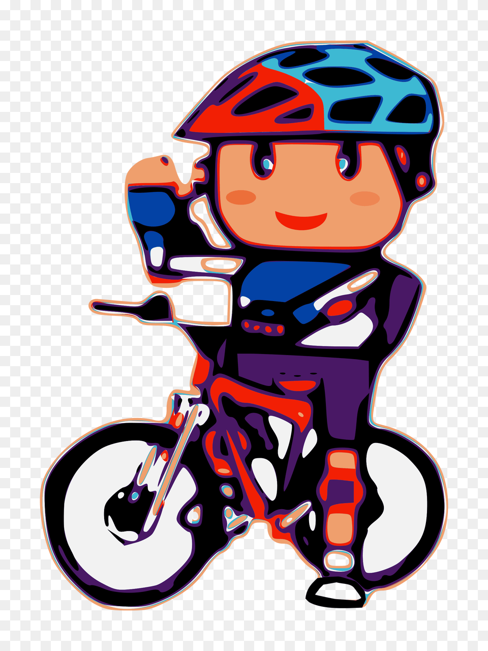 Cartoon Biker Clipart, Helmet, Transportation, Sport, Person Free Png Download