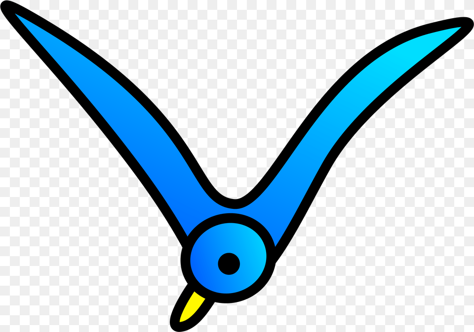 Cartoon Bird Flying Easy Cartoon Birds Flying, Blade, Dagger, Knife, Weapon Free Png Download