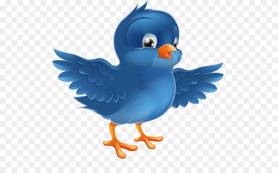 Cartoon Bird Transparent Clipart Blue Bird Clipart, Animal, Beak Free Png