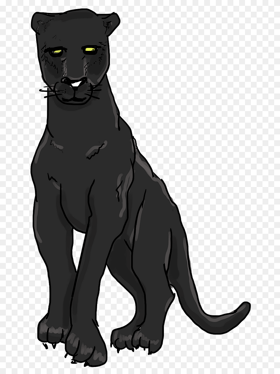 Cartoon Black Panther Clipart, Animal, Mammal, Wildlife, Person Free Transparent Png