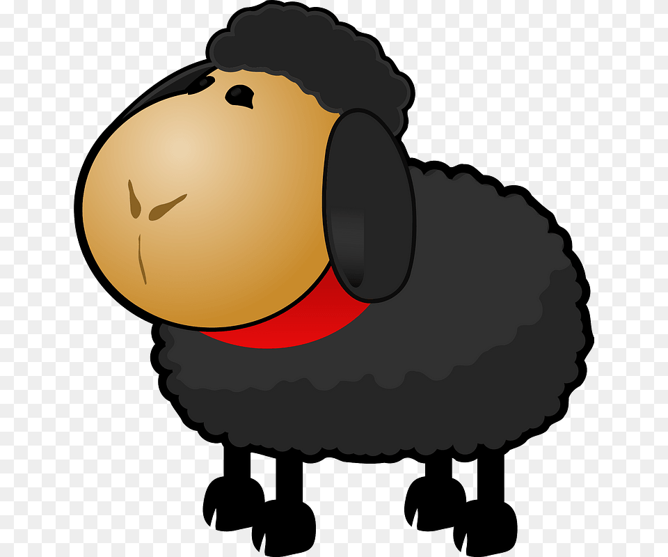 Cartoon Black Sheep Clipart Black Sheep Clip Art, Animal, Bird, Vulture, Person Free Transparent Png