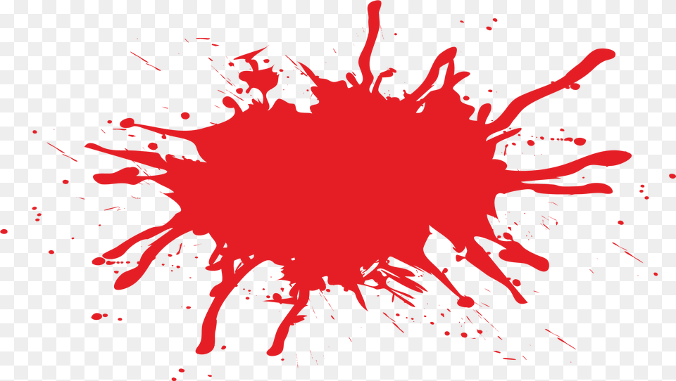 Cartoon Blood Splatter Paint Splatter Red, Stain, Maroon, Person Free Png Download