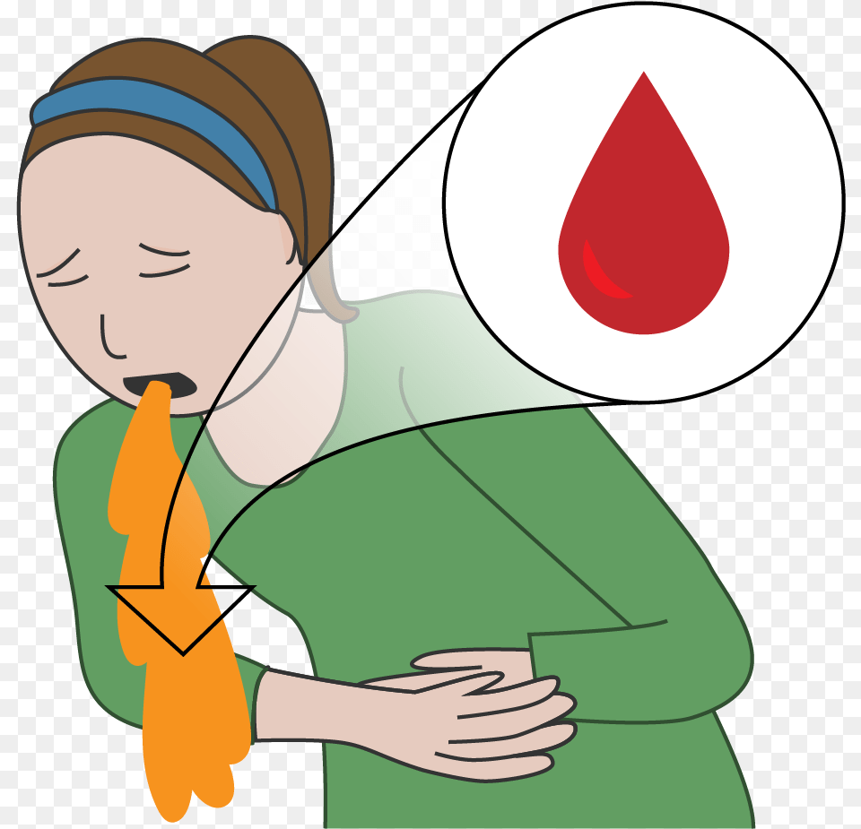 Cartoon Blood Transparent Peptic Ulcer Disease, Person, Face, Head Png Image