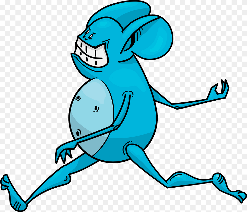 Cartoon Blue Mouse Clipart, Animal, Fish, Sea Life, Shark Free Png Download