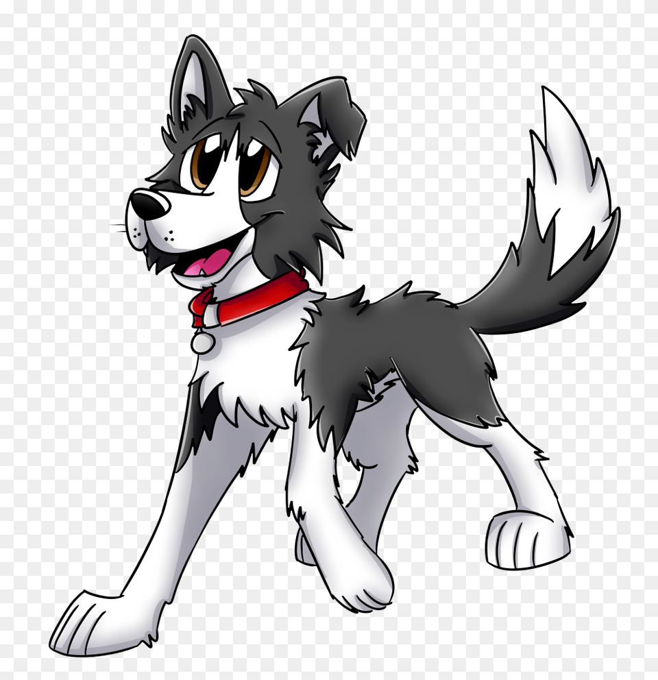 Cartoon Border Collie, Animal, Canine, Dog, Husky Free Png