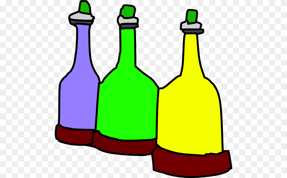 Cartoon Bottles Clip Art, Alcohol, Beverage, Bottle, Liquor Free Png Download