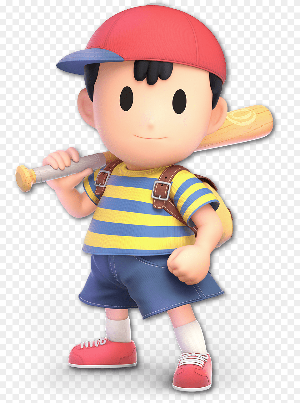 Cartoon Boy Child Toy Super Smash Bros Ultimate Ness, Person, People, Baby, Baseball Png Image