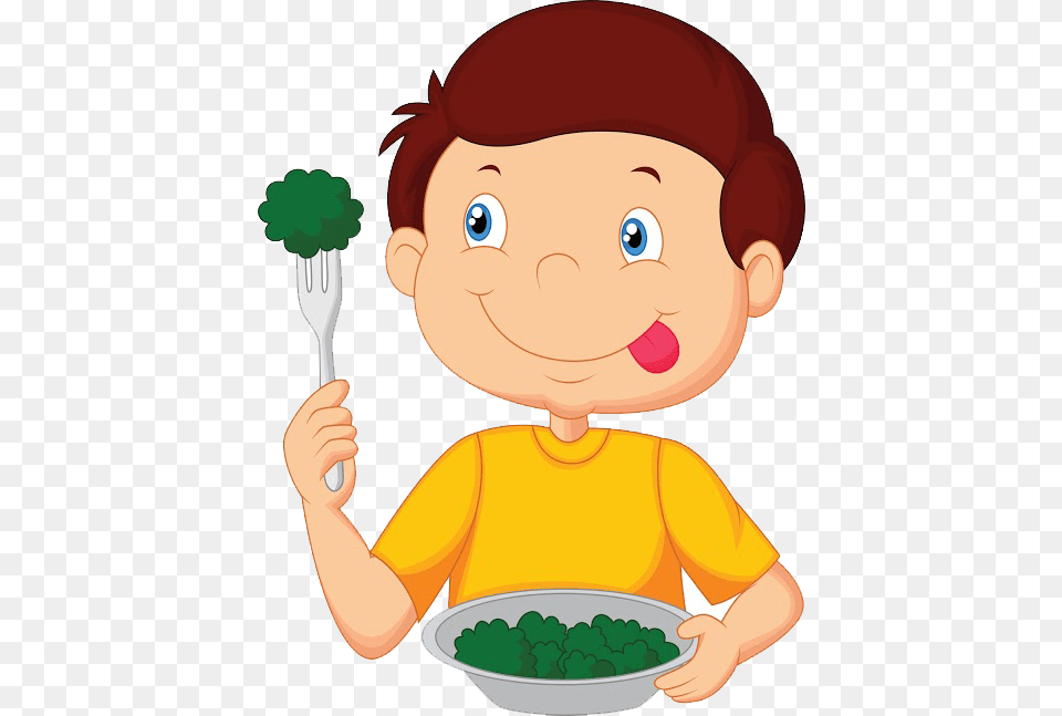 Cartoon Boy Eating Boy Eating Cartoon, Cutlery, Fork, Baby, Person Free Transparent Png