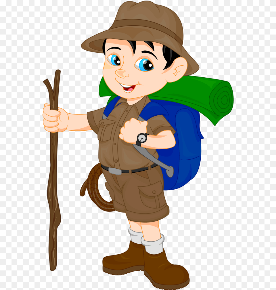 Cartoon Boy Hiker, Baby, Person, Face, Head Free Png Download