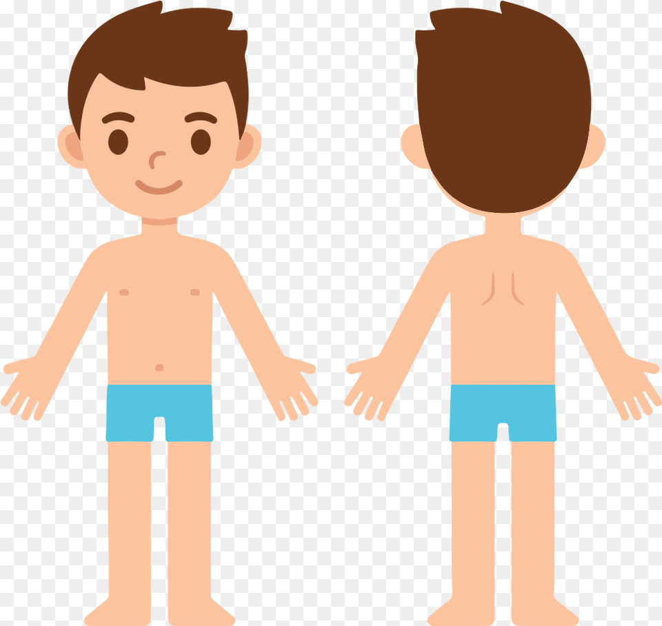Cartoon Boy In Underwear, Baby, Person, Face, Head Png