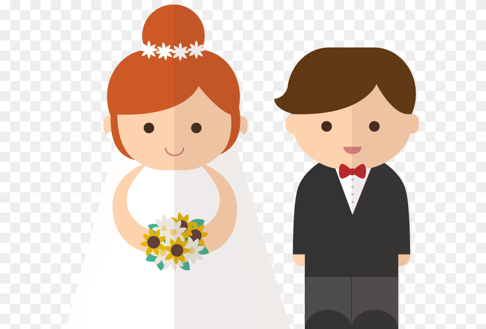 Cartoon Bride Cliparts, Formal Wear, Clothing, Dress, Baby Free Transparent Png