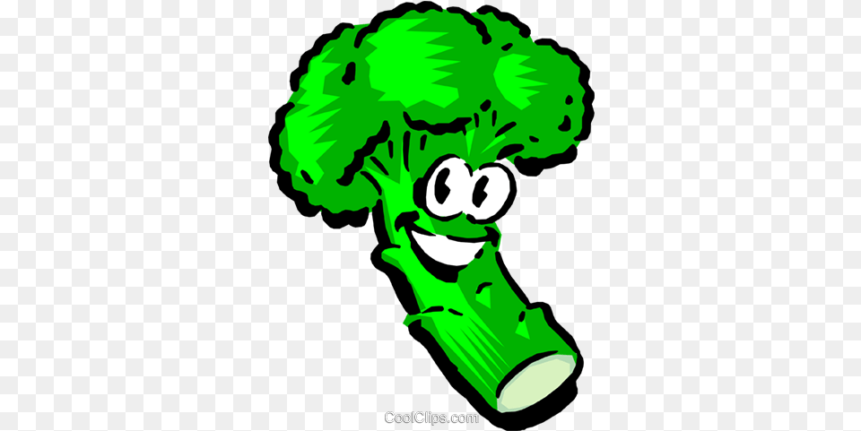 Cartoon Broccoli Royalty Vector Clip Art Illustration Animated Vegetables, Food, Plant, Produce, Vegetable Free Png Download