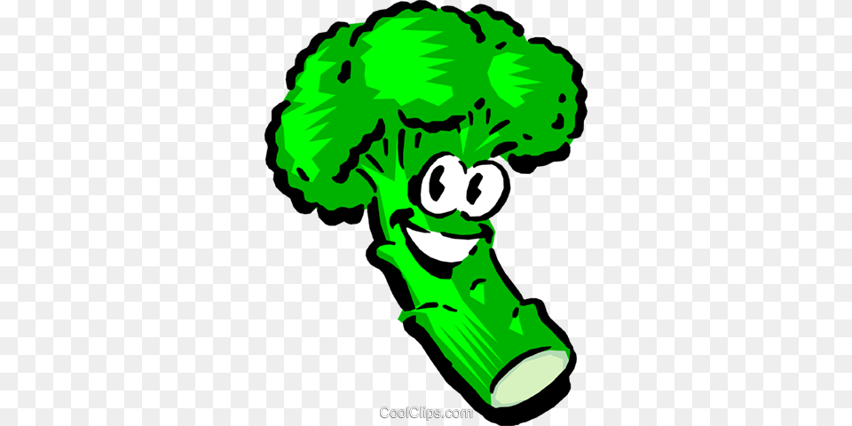 Cartoon Broccoli Royalty Vector Clip Art Illustration, Food, Plant, Produce, Vegetable Free Png Download