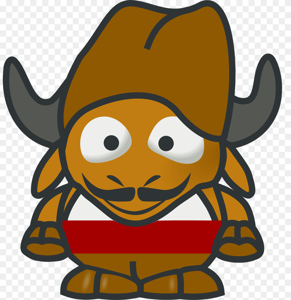 Cartoon Buffalo Clipart, Plush, Toy Png Image