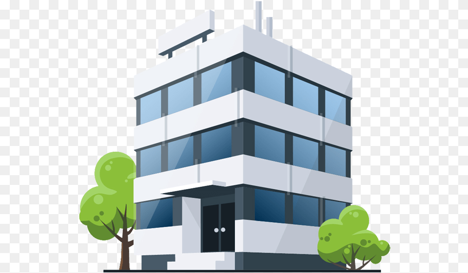 Cartoon Building Office Building Cartoon, Architecture, City, Condo, High Rise Free Png