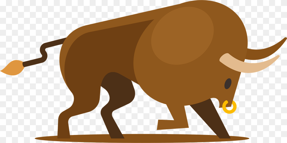 Cartoon Bull Clipart, Animal, Mammal, Buffalo, Wildlife Free Png Download