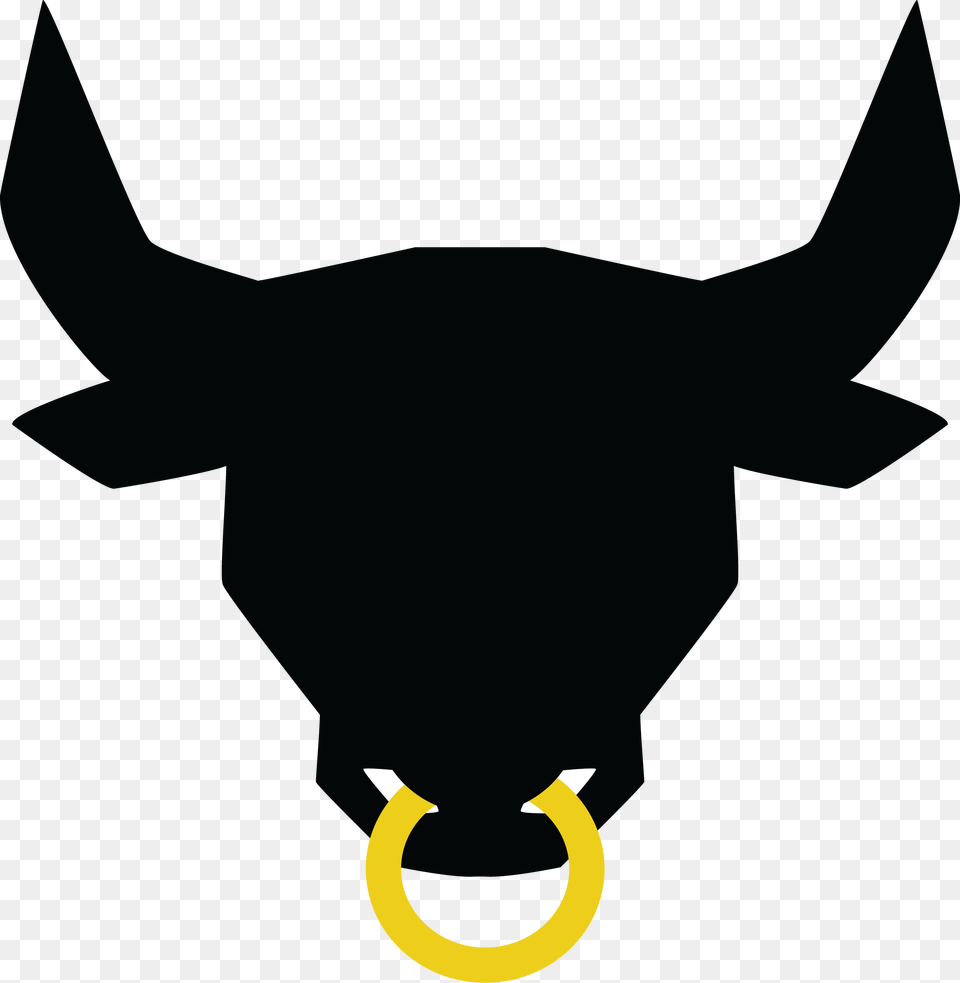 Cartoon Bull Ring, Silhouette, Animal, Bear, Mammal Free Png