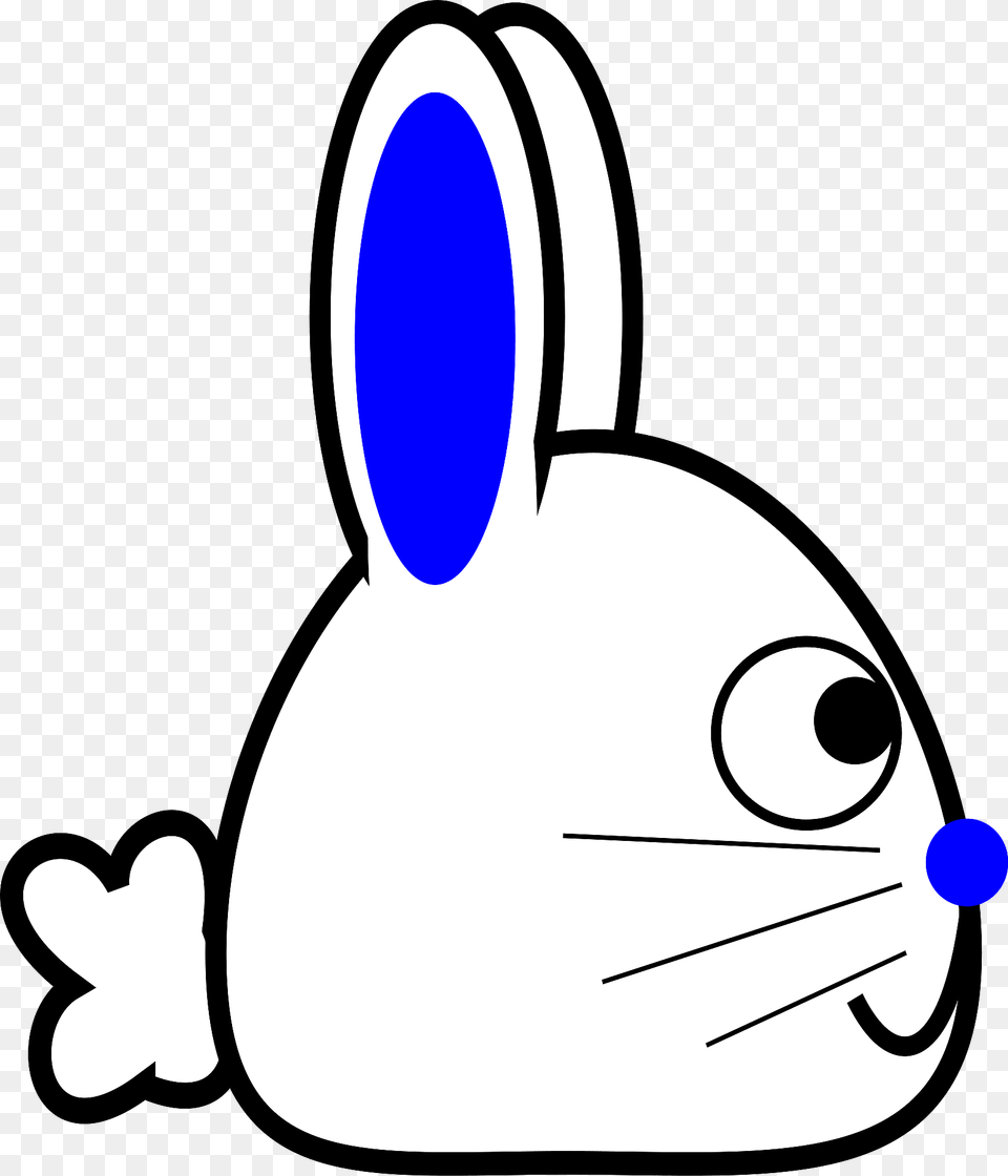 Cartoon Bunny Side Clipart, Animal, Mammal, Rabbit, Rodent Png Image