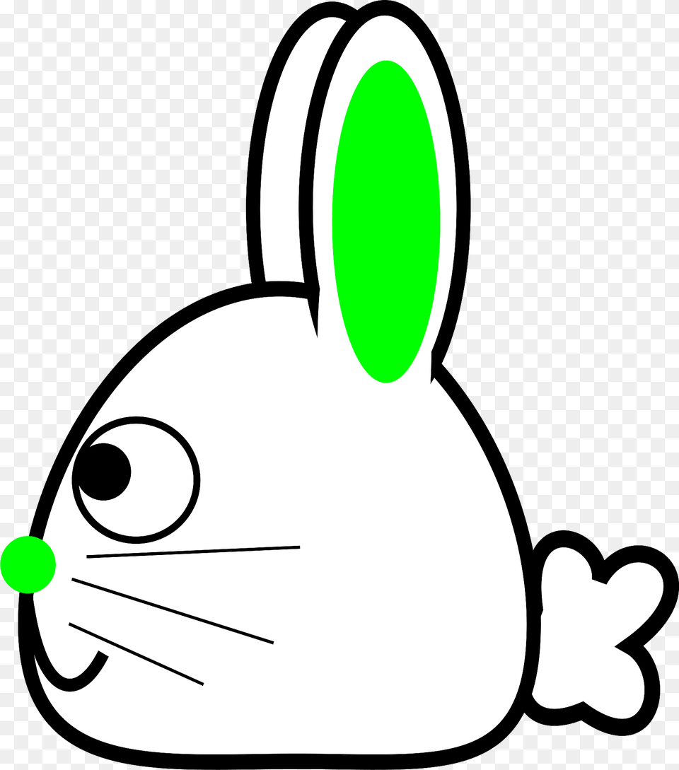 Cartoon Bunny Side Clipart, Animal, Mammal, Rabbit, Device Png