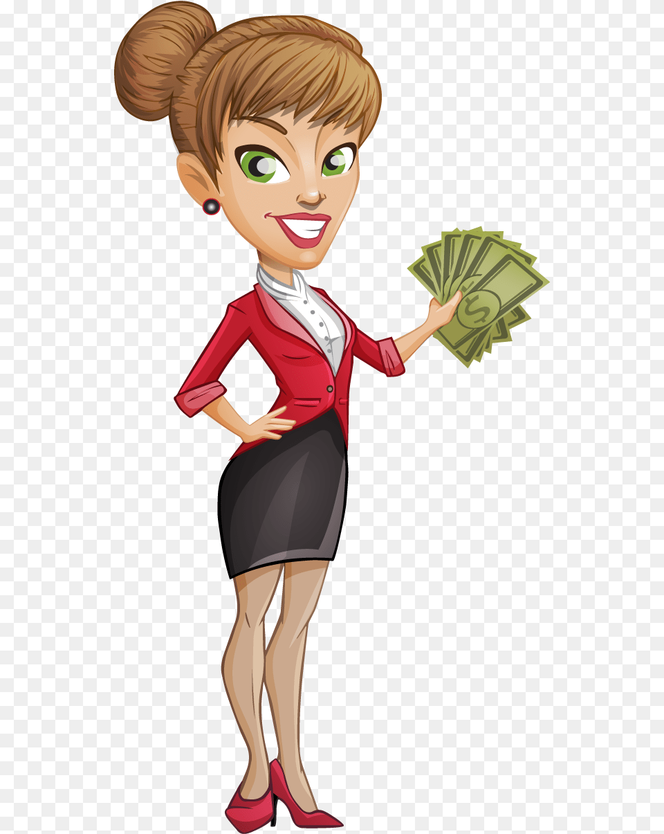 Cartoon Business Cliparts Business Woman Cartoon, Book, Publication, Comics, Adult Png