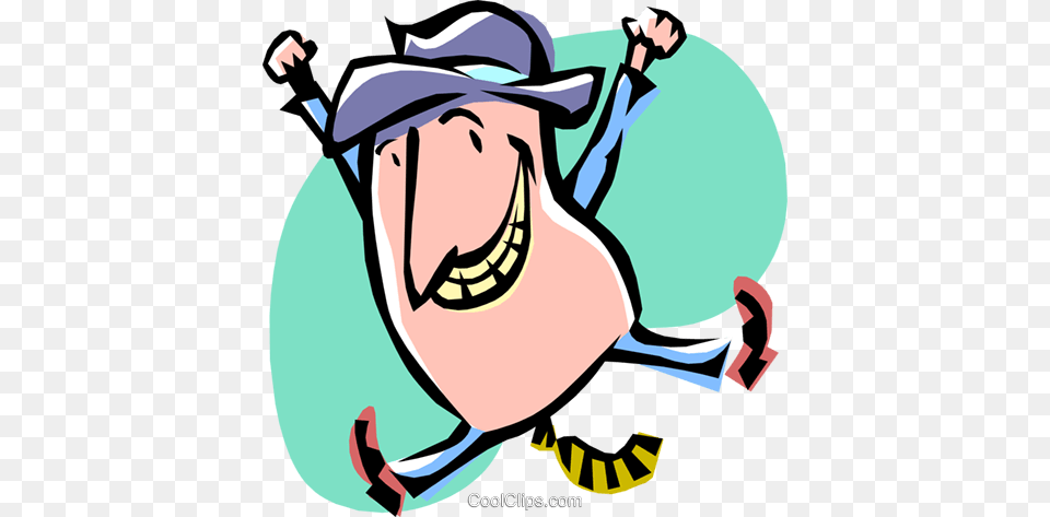 Cartoon Businessman Jumping For Joy Royalty Free Vector Clip Art, Baby, Person, Head, Clothing Png