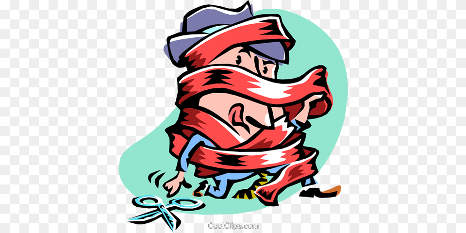 Cartoon Businessmanall Wrapped Up Royalty Free Vector Clip Art, Book, Comics, Publication, Baby Png