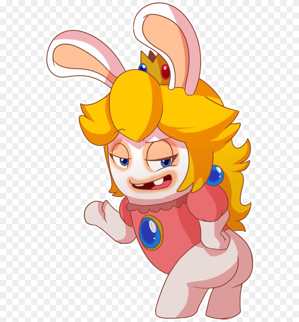 Cartoon Butt Mario Rabbids Kingdom Battle Fanart, Baby, Person, Face, Head Png Image